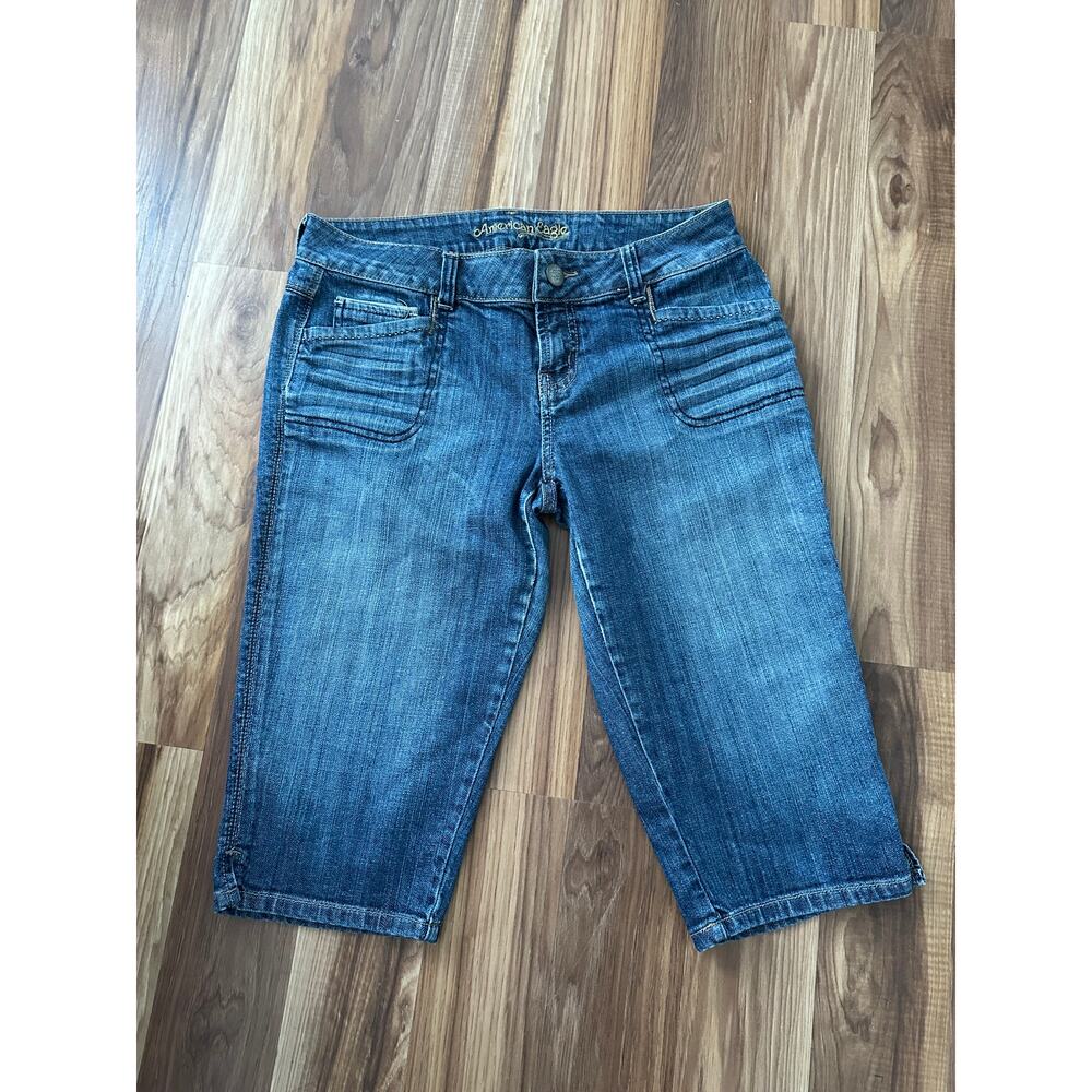 American Eagle Outfitters Y2K Denim Capri Jeans